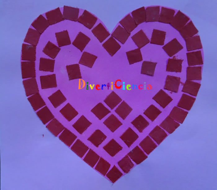 Mosaico de corazones