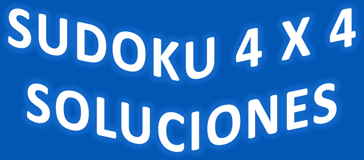 Soluciones Sudoku 4x4